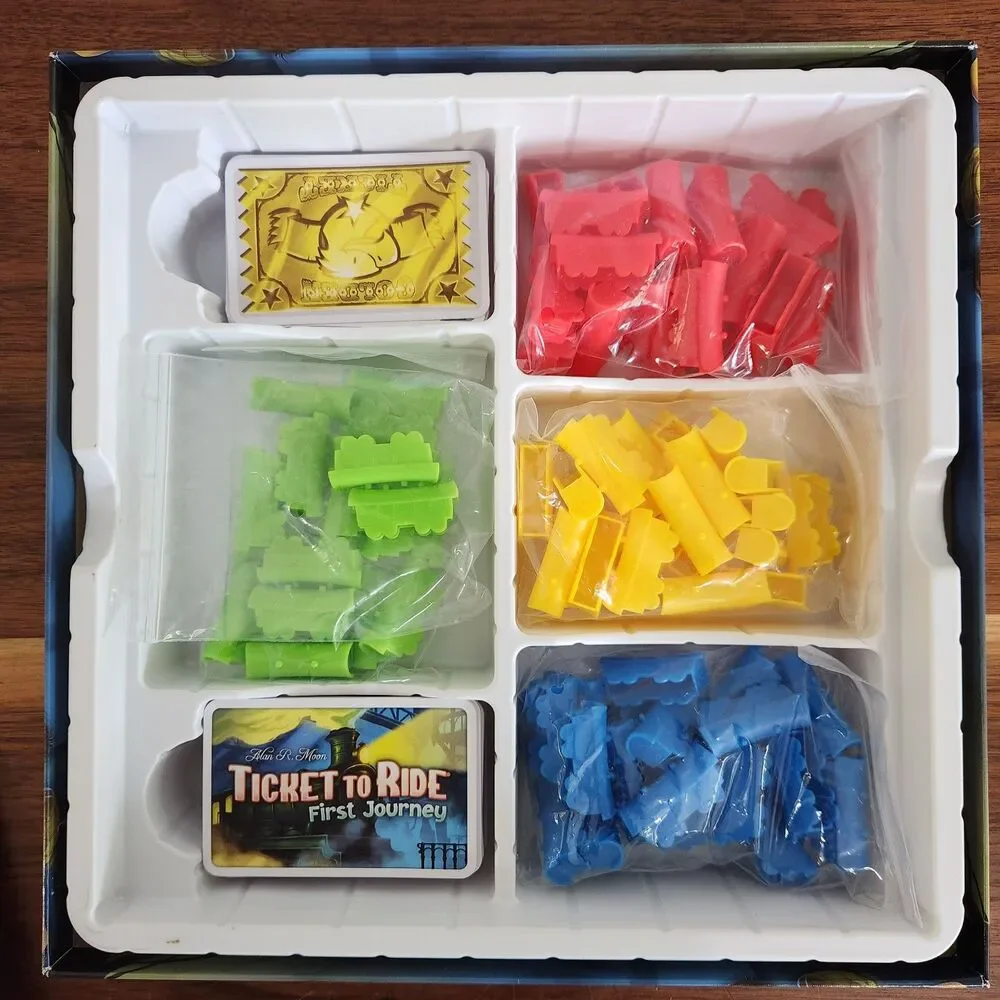 Ticket To Ride First Journey Family Board Game Age 6+ Days Of Wonder Complete
